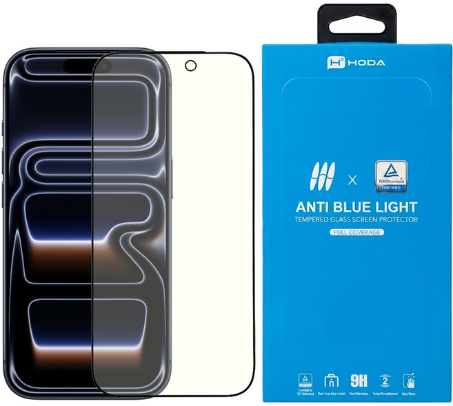 HODA 好貼 智慧型手機 玻璃 螢幕保護貼 iPhone 17 Pro 抗藍光 9H 全覆蓋 附無塵太空艙Lite貼膜神器 1個