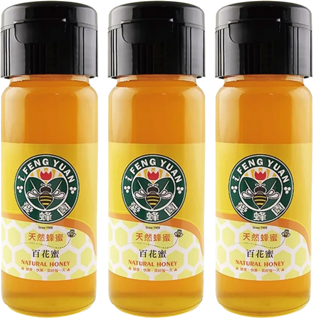 愛蜂園 金黃百花蜂蜜禮盒, 430g, 3個