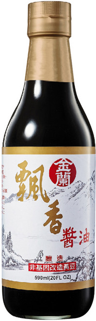 KIMLAN 金蘭 飄香醬油, 590ml, 1瓶
