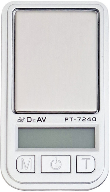 Dr.AV 聖岡科技 超精準口袋微量秤, 200g, 銀色, PT-7240