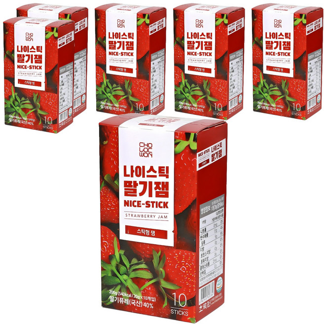 OTOKI 不倒翁 綠園 NICE STICK 草莓果醬 10入, 200g, 6個