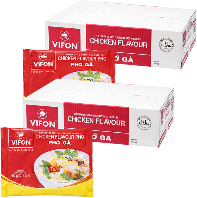 VIFON 味豐 即食越南河粉 雞肉味, 60g, 60個