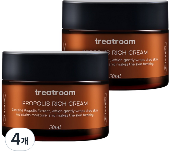 treatroom 蜂膠豐潤乳霜, 50ml, 4個