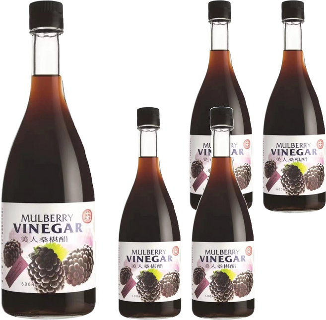 十全 美人桑椹醋, 600ml, 5瓶