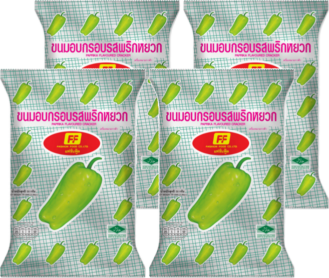 Fashion Food 青椒餅乾, 58g, 4入