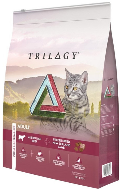 TRILOGY 奇境 無穀貓糧, 5000g, 1包, 澳洲牛肉 + 紐西蘭羊肺凍乾