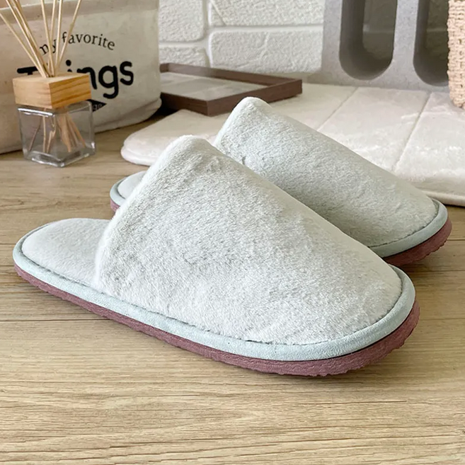 TAIWAN SLIPPER 台灣犀利趴 台灣製造輕活系列 家居室內拖鞋 包頭毛絨 CTD-A8 200g, 綠色, 1雙