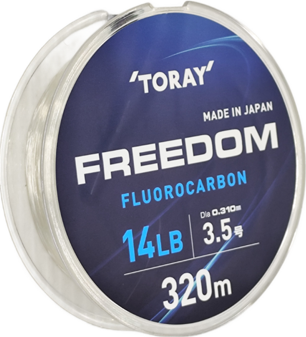 TORAY 東麗 FREEDOM 高感度耐摩耗 卡夢線 碳素線 碳纖線 日本制 3.5號, 透明色, 1個
