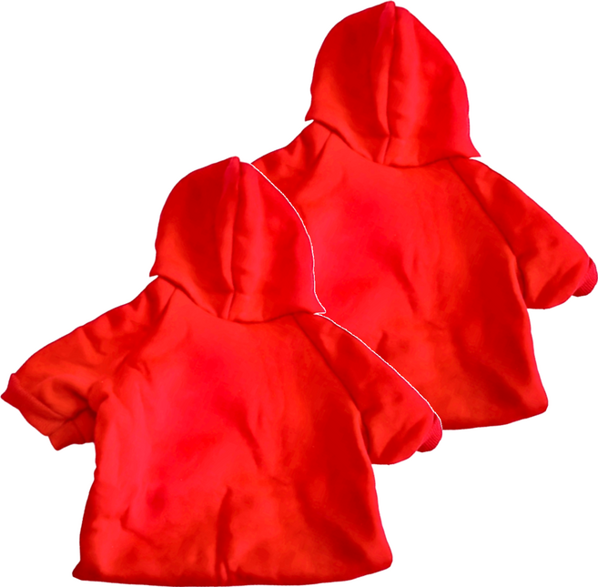 狗狗寵物衣服 2件, 紅色, 1組