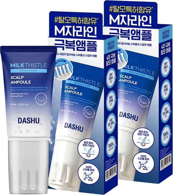 DASHU 日常強健髮根頭皮安瓶, 2條, 70ml