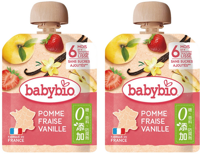 babybio 纖果泥, 90g, 2包