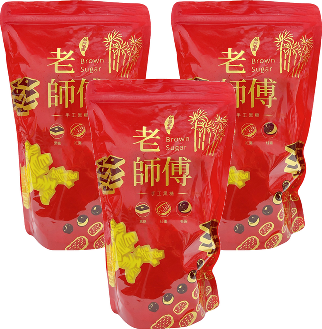 老師傅 黑糖海燕窩紅棗桂圓茶磚, 500g, 11入, 3包