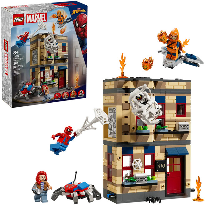 LEGO 76317 漫威系列 彼得帕克的公寓 Peter Parker’s Apartment, 1套, 多色