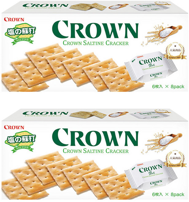 CROWN 皇冠 原味蘇打餅乾, 149g, 2盒