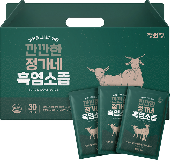 jungwonjang 講究的鄭家 黑山羊汁 30入, 1個, 2.1L