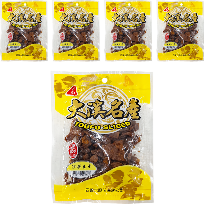 四乘六 沙茶豆干, 90g, 5包