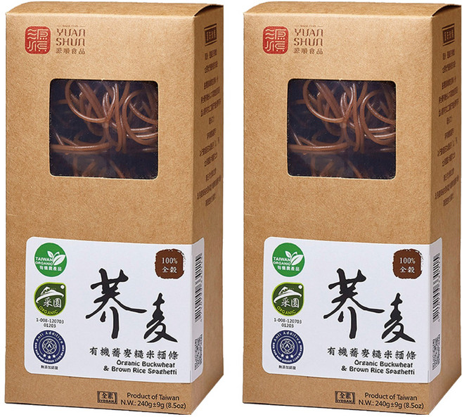 源順食品 有機蕎麥糙米糆條, 240g, 2盒