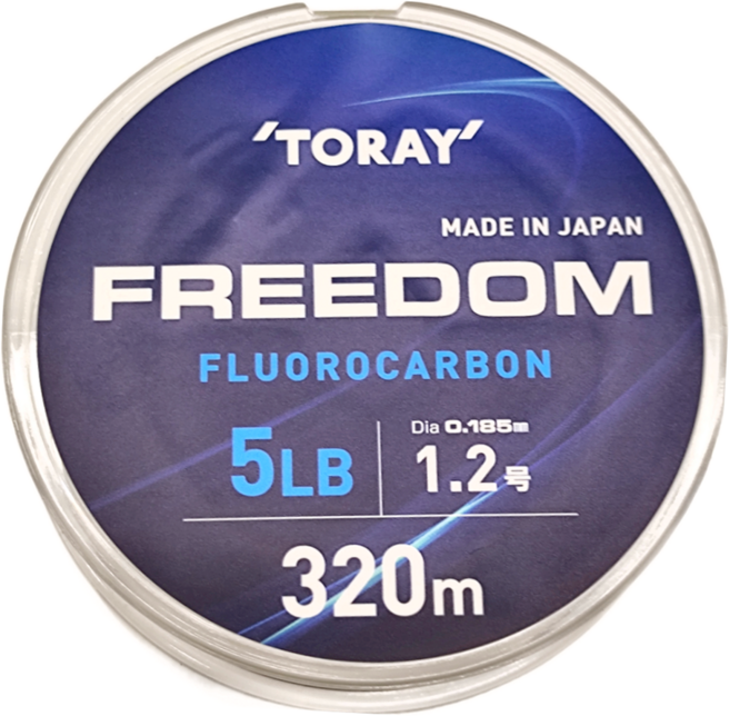TORAY 東麗 FREEDOM 卡夢線/碳素線/碳纖線/軟線 高感度 耐磨耗 S743, transparent, 1個