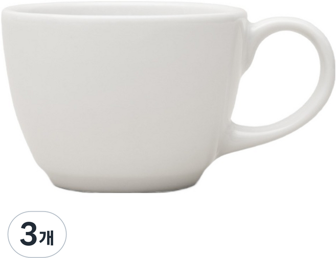 HAPPY JUNG Mont Blanco 雙份濃縮咖啡杯 110ml, 3個, 白色