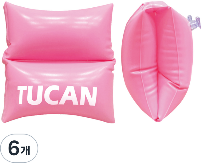 TUCAN 捲收式臂帶泳圈, 混合色, 6個