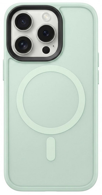 無品牌 手機保護殼 iPhone 14 Pro 磁吸 MagSafe 磨砂 馬卡龍 抹茶綠