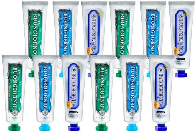 DENTI BUONGIORNO 口臭 + 牙齦 + 牙結石護理牙膏組, 100g, 8套