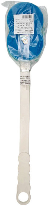 OO 生活輔具 長柄去角質洗澡刷 52cm, 白色 + 藍色, 1支, 1入
