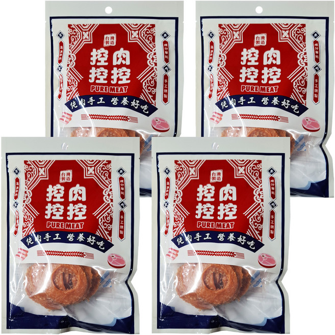 控肉控控 寵物肉乾 純肉手工營養好吃 寵物零食, 蜜汁甜甜圈, 80g, 4包