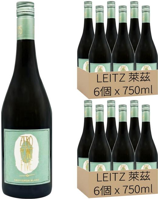 LEITZ 萊茲 白蘇維濃 無酒精白葡萄酒風味飲 Sauvignon Blanc Dealcoholised, 12個, 750ml