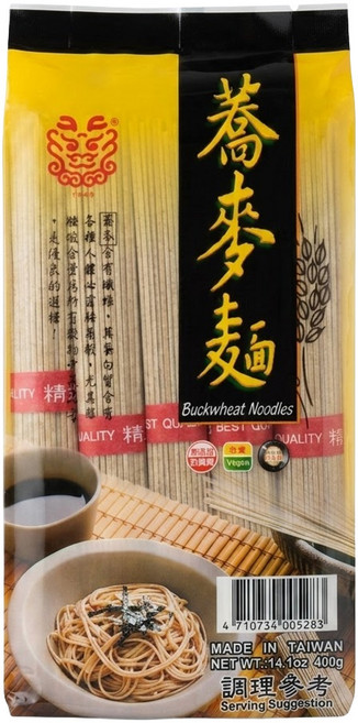 龍口 蕎麥麵 全素, 400g, 1包