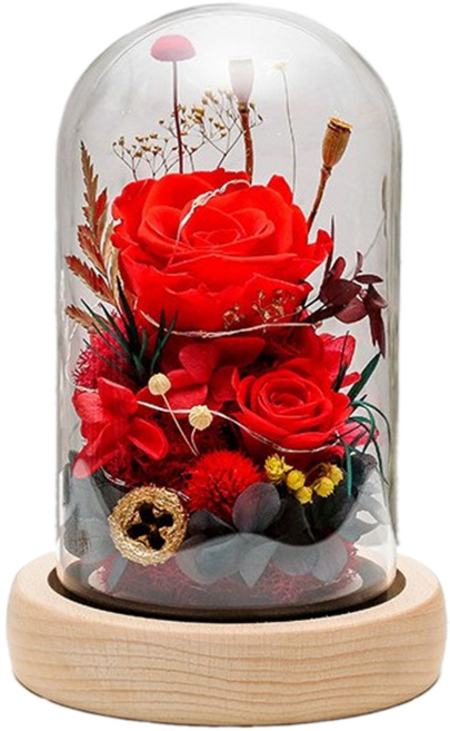永生花 款式二, 紅色