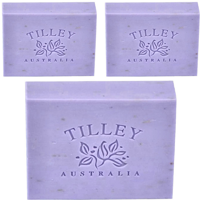 TILLEY 緹莉 經典香皂 塔斯馬尼亞薰衣草, 100g, 3個