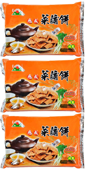 旭成 胡椒菜脯餅, 140g, 3包