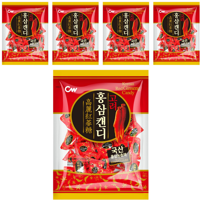 CW 高麗紅參糖, 300g, 5個