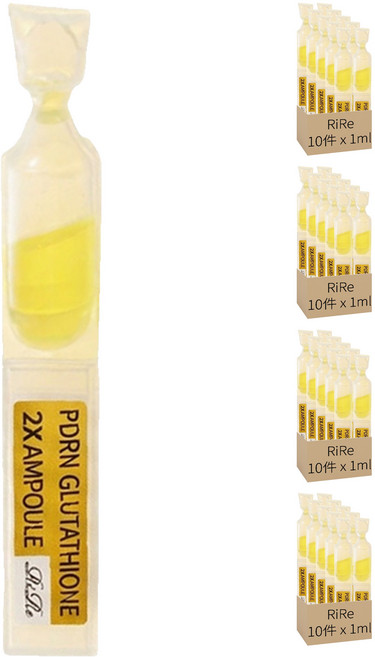 RiRe 台灣公司貨 PDRN + 穀胱甘肽 安瓶精華液, 40件, 1ml