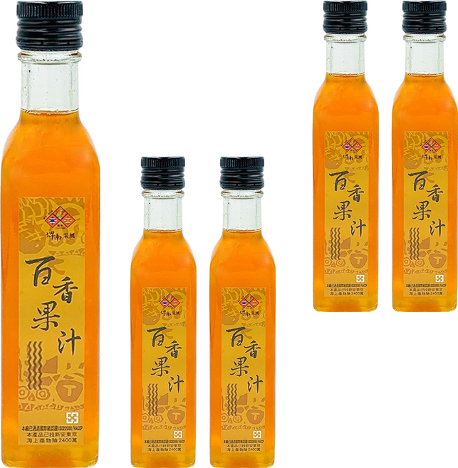 Puyyuma 埤南采風 台東地區農會 台東特產百香果汁, 250ml, 5瓶