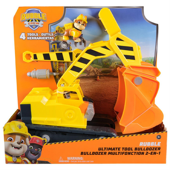 PAW PATROL 汪汪隊立大功 汪汪隊之小礫與工程家族, 小礫終極挖掘推土機, 1組