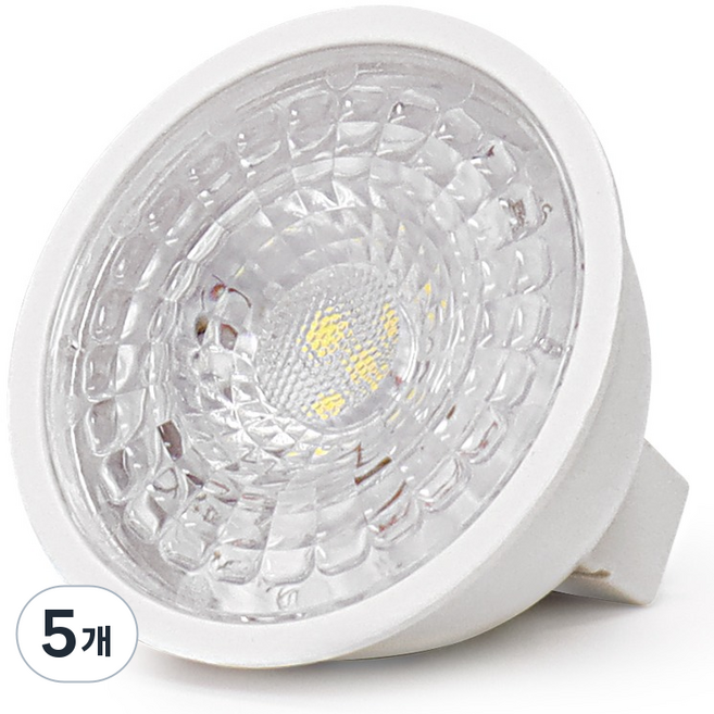 聚光型 LED 鹵素燈泡 5W MR16, 燈泡色, 5個