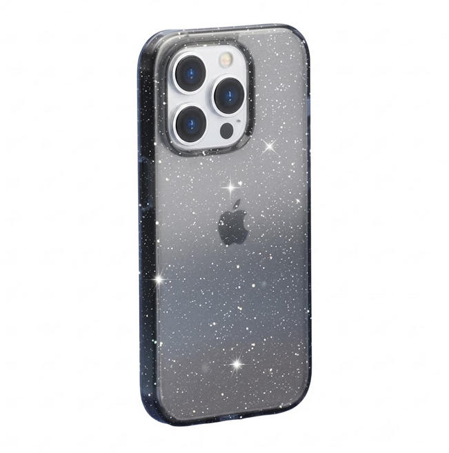 JTLEGEND Glitter 雙料防摔殼 iPhone 15 Pro Max 6.7吋 透黑色