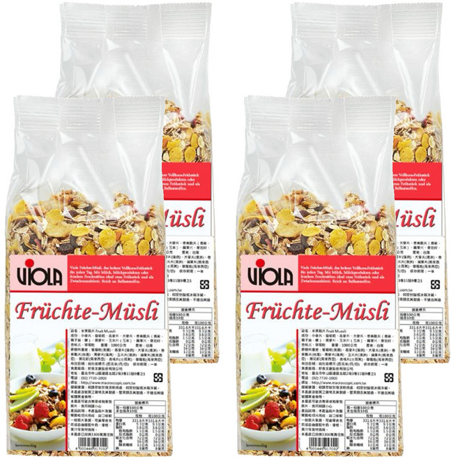 VIOLA 水果穀片, 1kg, 4包