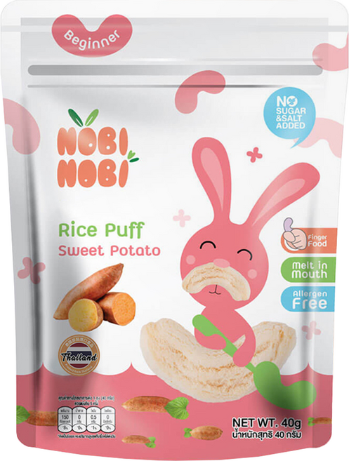 NOBI NOBI 娜比 彎彎米菓, 番薯, 40g, 1包