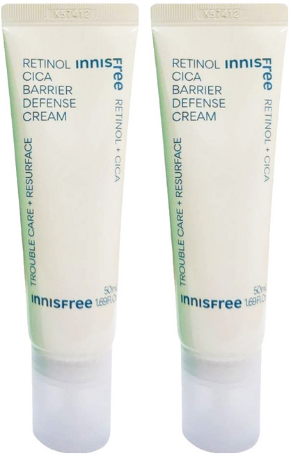 INNISFREE 台灣公司貨 A醇淨膚超修護霜 粉刺痘肌適用, 50ml, 2條
