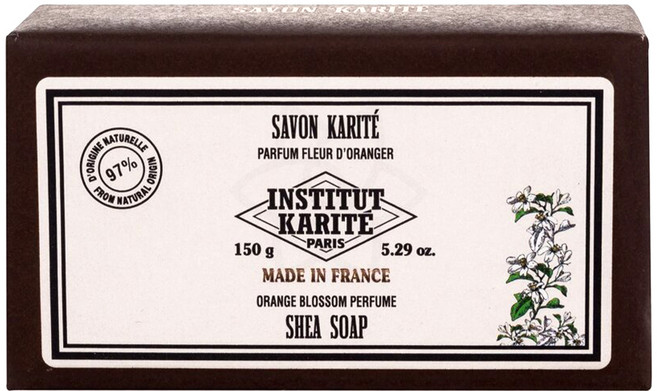 INSTITUT KARITE PARIS 巴黎乳油木 純淨秘密花園香氛手工皂 橙花, 150g, 1顆