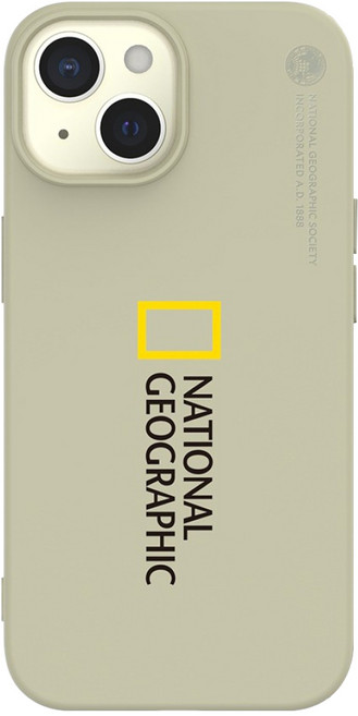 NATIONAL GEOGRAPHIC 國家地理 Soft 矽膠 保護殼 iPhone 15 米色 1個