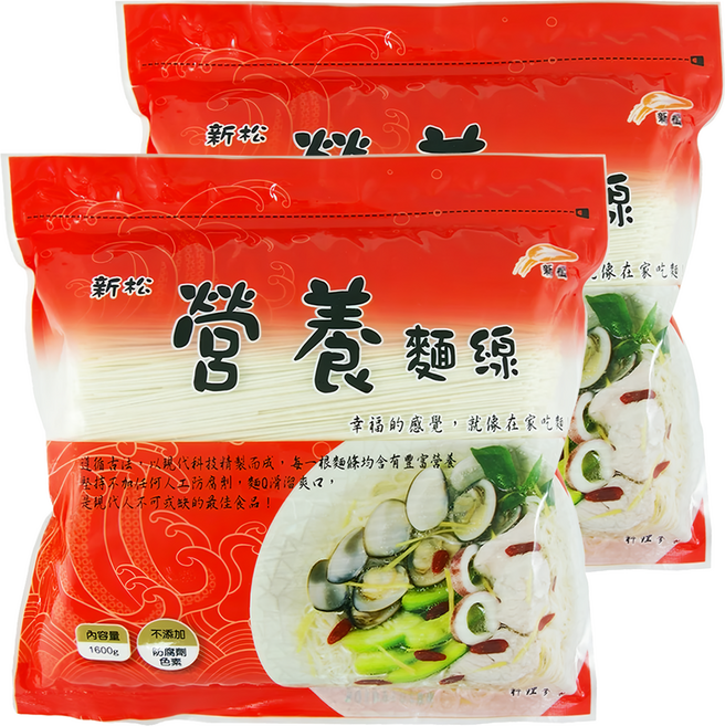 新松 營養麵線, 1.6kg, 2包