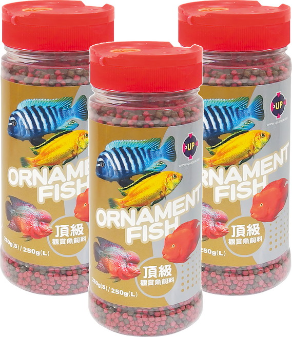UP AQUA 雅柏 頂級觀賞魚飼料 E-239-S, 260g, 3罐