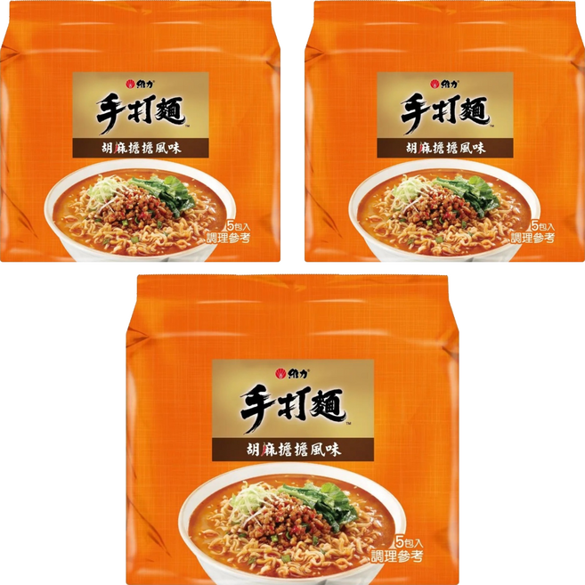 維力 手打麵 胡麻擔擔風味 85g, 15包