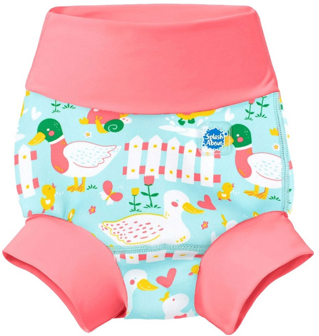 Splash About 3D游泳尿布褲 學步中幼兒 小小綠頭鴨 16kg以上, XXL, 1件