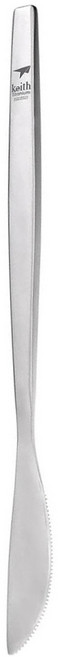 keith Titanium 鎧斯 實心長柄西餐純鈦餐刀 Ti5208 22.5cm, 鈦金屬原色, 餐刀, 1支