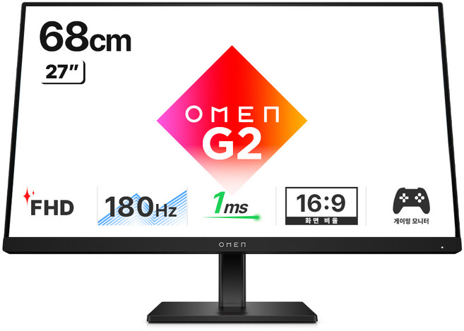 hp 惠普 OMEN 27 G2 Gaming IPS FHD 180Hz 電競螢幕, 68.6cm